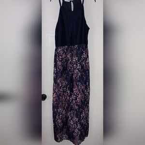 Floral Navy Skirt